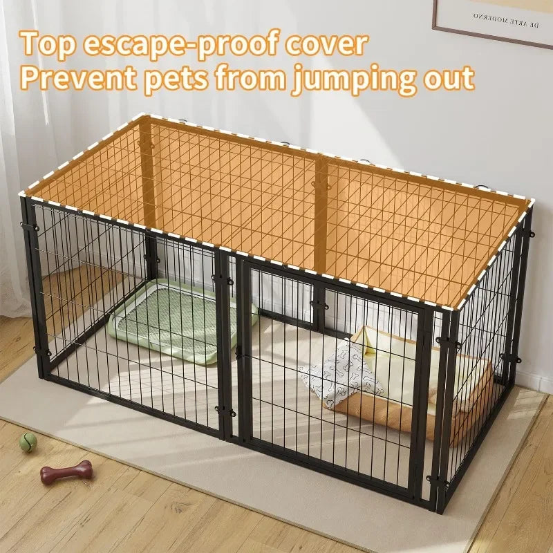 , Dog Crate, Dog Kennel, Pet Crate, Indoor Outdoor, XL, Black